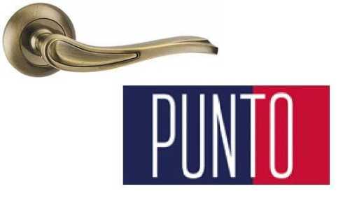 Ручки дверные на круглой розетке Punto